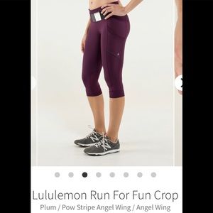 Lululemon Run for Fun Cropped Leggings